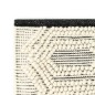 vidaXL Teppich Handgewebt Wolle 80×150 cm Weiß/Schwarz vidaXL Teppich Handgewebt Wolle 80×150 cm Weiß/Schwarz