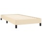 vidaXL Bettgestell Creme 100x200 cm Stoff vidaXL Bettgestell Creme 100x200 cm Stoff