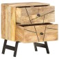 vidaXL Nachttisch 40x30x50 cm Massivholz Mango vidaXL Nachttisch 40x30x50 cm Massivholz Mango