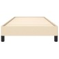vidaXL Bettgestell Creme 100x200 cm Stoff vidaXL Bettgestell Creme 100x200 cm Stoff