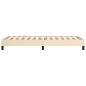 vidaXL Bettgestell Creme 100x200 cm Stoff vidaXL Bettgestell Creme 100x200 cm Stoff