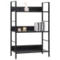 vidaXL Bücherregal 3 Regalböden Schwarz 60×27,6×90,5 cm Holzwerkstoff vidaXL Bücherregal 3 Regalböden Schwarz 60×27,6×90,5 cm Holzwerkstoff