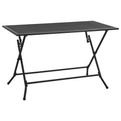 vidaXL Klapptisch Mesh 120x60x72 cm Stahl Anthrazit 
