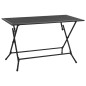 vidaXL Klapptisch Mesh 120x60x72 cm Stahl Anthrazit vidaXL Klapptisch Mesh 120x60x72 cm Stahl Anthrazit