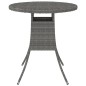 vidaXL Gartentisch Grau 70x70x73 cm Poly Rattan vidaXL Gartentisch Grau 70x70x73 cm Poly Rattan