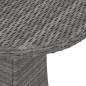 vidaXL Gartentisch Grau 70x70x73 cm Poly Rattan vidaXL Gartentisch Grau 70x70x73 cm Poly Rattan
