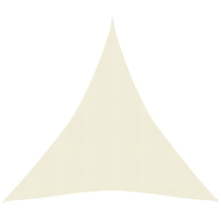 vidaXL Sonnensegel 160 g/m² Cremeweiß 4x5x5 m HDPE