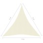 vidaXL Sonnensegel 160 g/m² Cremeweiß 4x5x5 m HDPE vidaXL Sonnensegel 160 g/m² Cremeweiß 4x5x5 m HDPE