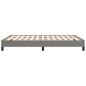 Bettgestell Dunkelgrau 140x200 cm Stoff