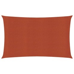 vidaXL Sonnensegel 160 g/m² Terrakottarot 2x5 m HDPE