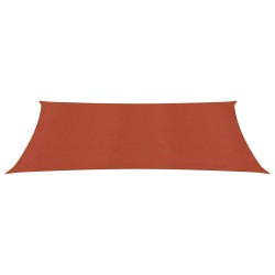 vidaXL Sonnensegel 160 g/m² Terrakottarot 2x5 m HDPE