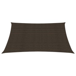 vidaXL Sonnensegel 160 g/m² Braun 2x2,5 m HDPE  