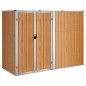 vidaXL Gerätehaus Braun 225x89x161 cm Verzinkter Stahl vidaXL Gerätehaus Braun 225x89x161 cm Verzinkter Stahl