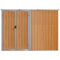 vidaXL Gerätehaus Braun 225x89x161 cm Verzinkter Stahl vidaXL Gerätehaus Braun 225x89x161 cm Verzinkter Stahl