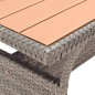 vidaXL Gartentisch Grau 120x70x66 cm Poly Rattan vidaXL Gartentisch Grau 120x70x66 cm Poly Rattan