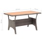 vidaXL Gartentisch Grau 120x70x66 cm Poly Rattan vidaXL Gartentisch Grau 120x70x66 cm Poly Rattan