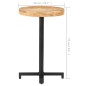 vidaXL Bistrotisch Rund Ø50x75 cm Raues Mangoholz vidaXL Bistrotisch Rund Ø50x75 cm Raues Mangoholz