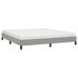 vidaXL Bettgestell Hellgrau 160x200 cm Stoff vidaXL Bettgestell Hellgrau 160x200 cm Stoff