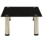 vidaXL TV-Tisch Schwarz 60x35x17 cm Hartglas vidaXL TV-Tisch Schwarz 60x35x17 cm Hartglas