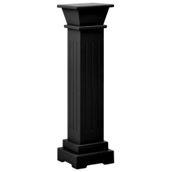 vidaXL Klassischer Säulen-Pflanzenständer Schwarz 17x17x66 cm MDF