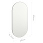 vidaXL Spiegel 40x20 cm Glas vidaXL Spiegel 40x20 cm Glas