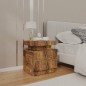 vidaXL Nachttisch Räuchereiche 45x35x52 cm Holzwerkstoff vidaXL Nachttisch Räuchereiche 45x35x52 cm Holzwerkstoff