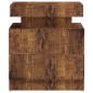 vidaXL Nachttisch Räuchereiche 45x35x52 cm Holzwerkstoff vidaXL Nachttisch Räuchereiche 45x35x52 cm Holzwerkstoff