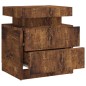 vidaXL Nachttisch Räuchereiche 45x35x52 cm Holzwerkstoff vidaXL Nachttisch Räuchereiche 45x35x52 cm Holzwerkstoff