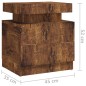 vidaXL Nachttisch Räuchereiche 45x35x52 cm Holzwerkstoff vidaXL Nachttisch Räuchereiche 45x35x52 cm Holzwerkstoff