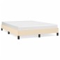 vidaXL Bettgestell ohne Matratze Creme 140x200 cm Stoff vidaXL Bettgestell ohne Matratze Creme 140x200 cm Stoff