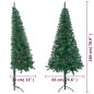 vidaXL Künstlicher Eck-Weihnachtsbaum Grün 180 cm PVC vidaXL Künstlicher Eck-Weihnachtsbaum Grün 180 cm PVC