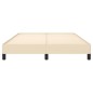 vidaXL Bettgestell ohne Matratze Creme 140x200 cm Stoff vidaXL Bettgestell ohne Matratze Creme 140x200 cm Stoff