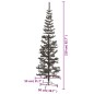 vidaXL Schlanker Weihnachtsbaum Schwarz 210 cm vidaXL Schlanker Weihnachtsbaum Schwarz 210 cm