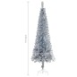 vidaXL Schlanker Weihnachtsbaum Silbern 240 cm vidaXL Schlanker Weihnachtsbaum Silbern 240 cm