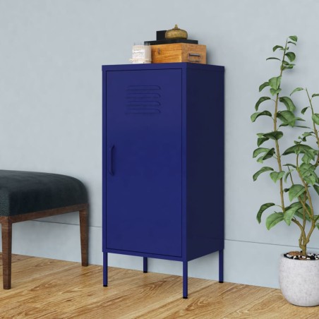 vidaXL Lagerschrank Marineblau 42,5x35x101,5 cm Stahl    