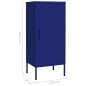 vidaXL Lagerschrank Marineblau 42,5x35x101,5 cm Stahl vidaXL Lagerschrank Marineblau 42,5x35x101,5 cm Stahl