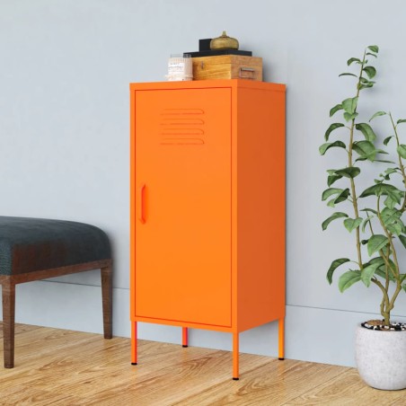 vidaXL Lagerschrank Orange 42,5x35x101,5 cm Stahl    