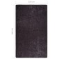 vidaXL Teppich Waschbar 120x180 cm Anthrazit Rutschfest vidaXL Teppich Waschbar 120x180 cm Anthrazit Rutschfest