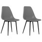 vidaXL Esszimmerstühle 2 Stk. Grau PP vidaXL Esszimmerstühle 2 Stk. Grau PP