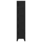 vidaXL Schließfachschrank Schwarz 38x40x180 cm Stahl vidaXL Schließfachschrank Schwarz 38x40x180 cm Stahl