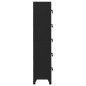 vidaXL Schließfachschrank Schwarz 38x40x180 cm Stahl vidaXL Schließfachschrank Schwarz 38x40x180 cm Stahl