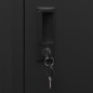 vidaXL Schließfachschrank Schwarz 38x40x180 cm Stahl vidaXL Schließfachschrank Schwarz 38x40x180 cm Stahl
