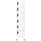 vidaXL Schließfachschrank Weiß 38x40x180 cm Stahl vidaXL Schließfachschrank Weiß 38x40x180 cm Stahl