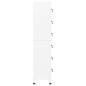 vidaXL Schließfachschrank Weiß 38x40x180 cm Stahl vidaXL Schließfachschrank Weiß 38x40x180 cm Stahl