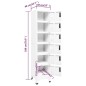 vidaXL Schließfachschrank Weiß 38x40x180 cm Stahl vidaXL Schließfachschrank Weiß 38x40x180 cm Stahl