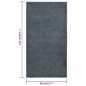 vidaXL Teppich Kurzflor 80x150 cm Anthrazit vidaXL Teppich Kurzflor 80x150 cm Anthrazit