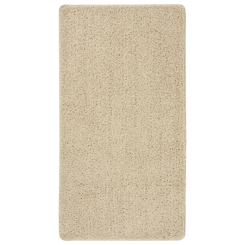 vidaXL Shaggy-Teppich Creme 80x150 cm Rutschfest vidaXL Shaggy-Teppich Creme 80x150 cm Rutschfest