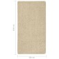 vidaXL Shaggy-Teppich Creme 80x150 cm Rutschfest vidaXL Shaggy-Teppich Creme 80x150 cm Rutschfest