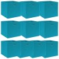 vidaXL Aufbewahrungsboxen 10 Stk. Babyblau 32x32x32 cm Stoff vidaXL Aufbewahrungsboxen 10 Stk. Babyblau 32x32x32 cm Stoff