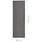 vidaXL Outdoor-Teppich Flachgewebe 80x250 cm Grau vidaXL Outdoor-Teppich Flachgewebe 80x250 cm Grau